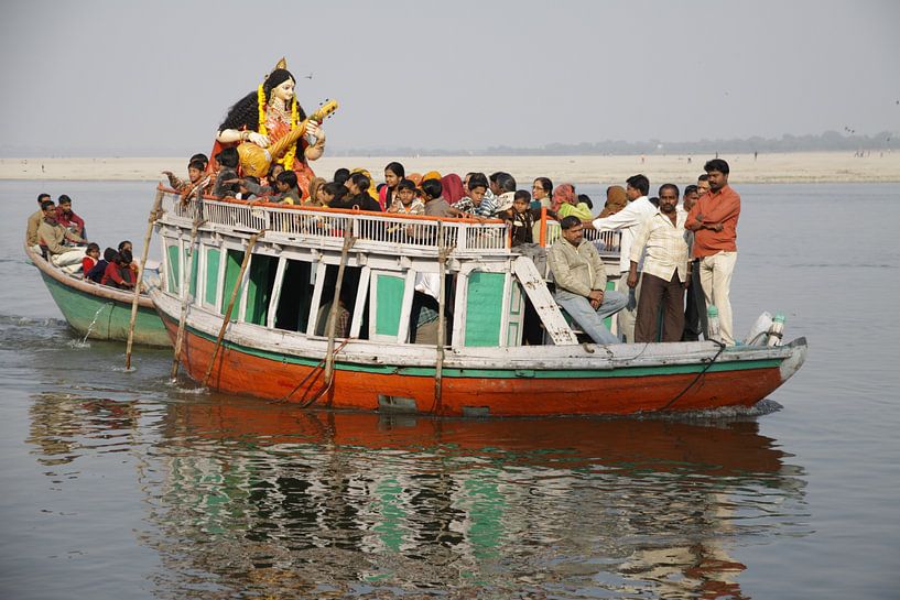 Boot op de Ganges von Cora Unk