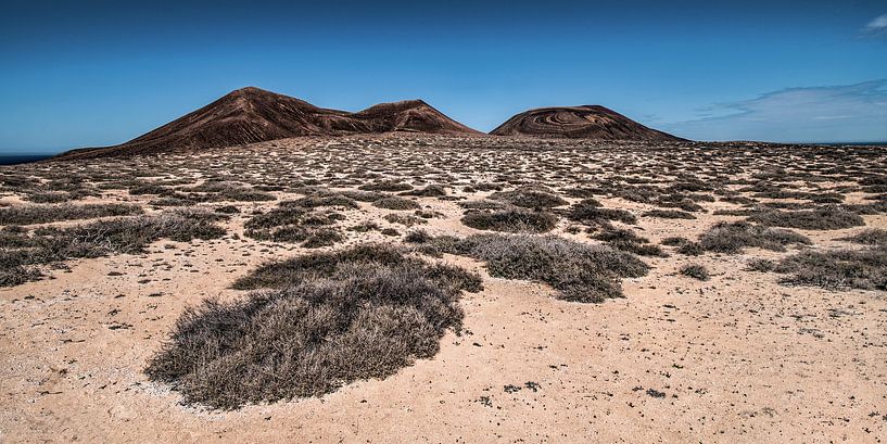 Landschap La Graciosa met El Mojon en de Aguja Grande par Harrie Muis