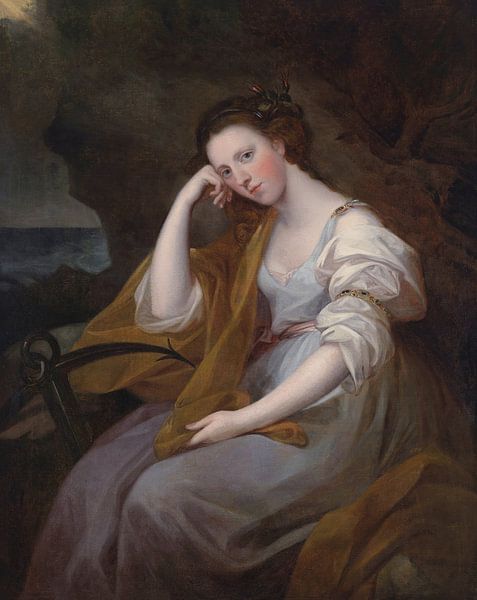 Porträt von Lady Louisa Leveson Gower als Spes (Göttin der Hoffnung), Angelica Kauffmann von Meisterhafte Meister
