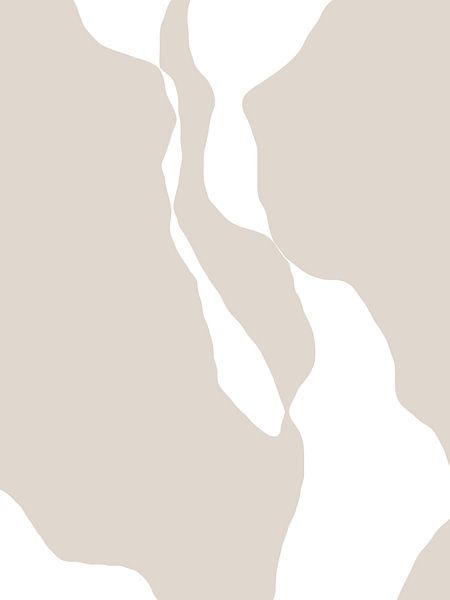 Shapes 4 | Neutral &amp; White Abstract Minimalism by Menega Sabidussi