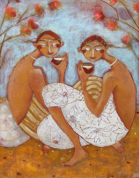 Drinking tea by RAR KRAMER - Visual poet