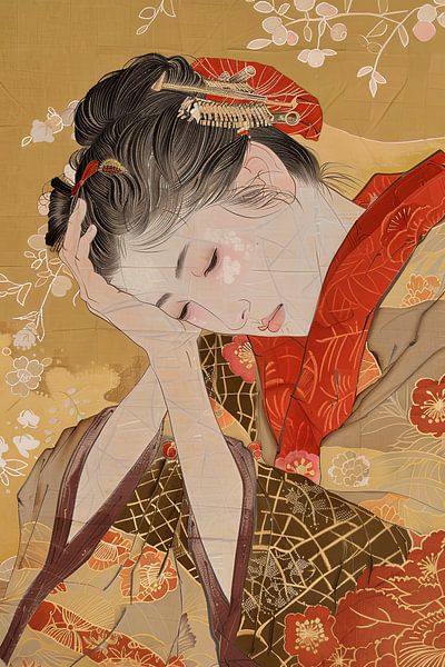 japanese print woman by Egon Zitter