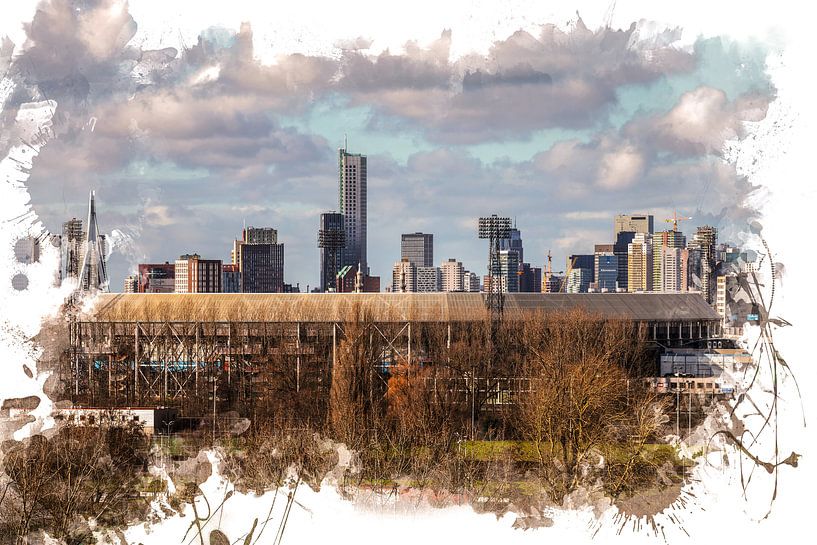Feijenoord ART Stade Rotterdam &quot;De Kuip&quot; Horizon par MS Fotografie | Marc van der Stelt