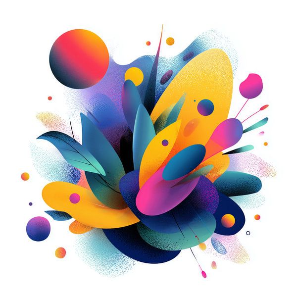 Abstract colourful shapes by ARTemberaubend