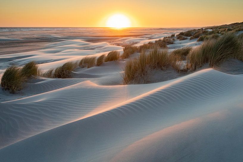 Sunset beach Ameland - Natural Ameland by Anja Brouwer Fotografie