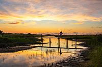 Mirror sunset Terschelling