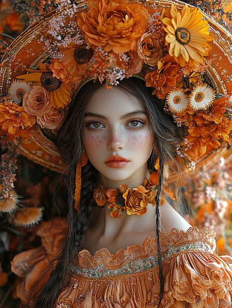 Dame aux fleurs_3 par Bianca Bakkenist