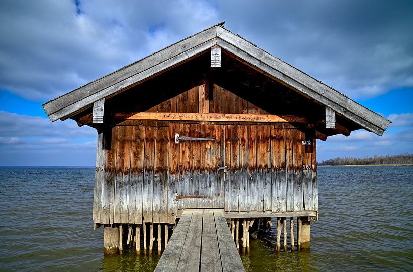 Boathouse on Lake Chiemsee by artpictures.de