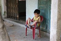 Vietnamese child playing