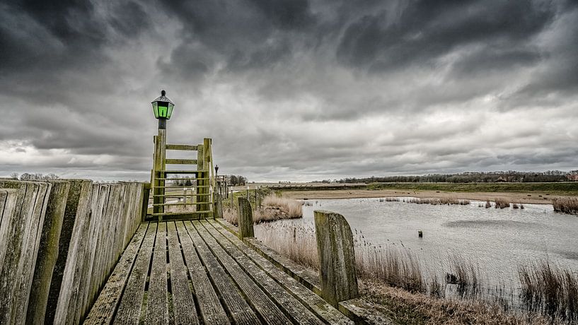 Alter Emmeloord Hafen von Schokland von Fotografiecor .nl