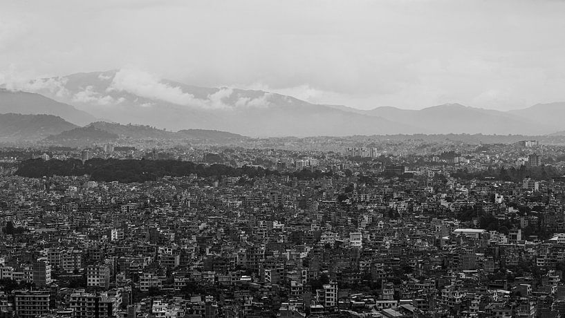 Kathmandu Nepal (black and white) by Merijn Geurts
