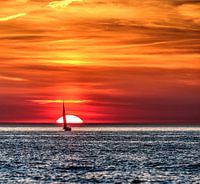 Coucher de soleil à Scheveningen