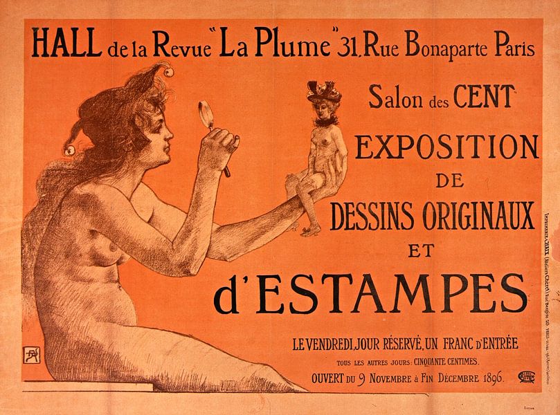 affiche pour le Salon des Cent, Armand Rassenfosse par Atelier Liesjes
