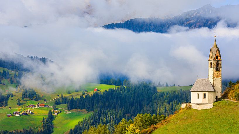 St. Barbara Church in Tolpei, Alta Badia, Dolomites, South Tyrol, Northern Italy by Henk Meijer Photography