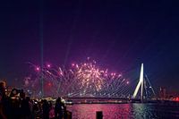 Nationaal vuurwerk Erasmusbrug Rotterdam