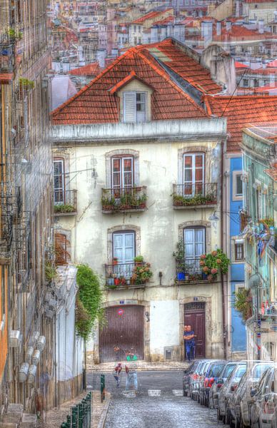Houses in the Bairro Mouraria, Lisbon, Portugal by Torsten Krüger
