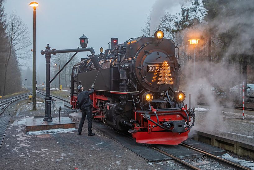 The Brockenbahn at Drei Annen Hohne station by t.ART