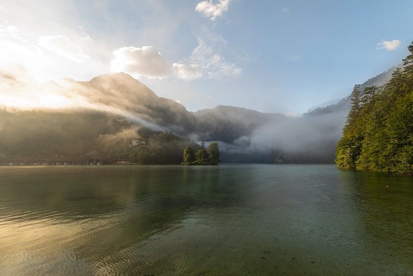 Mystical morning at Königssee near Schönau. by Jiri Viehmann