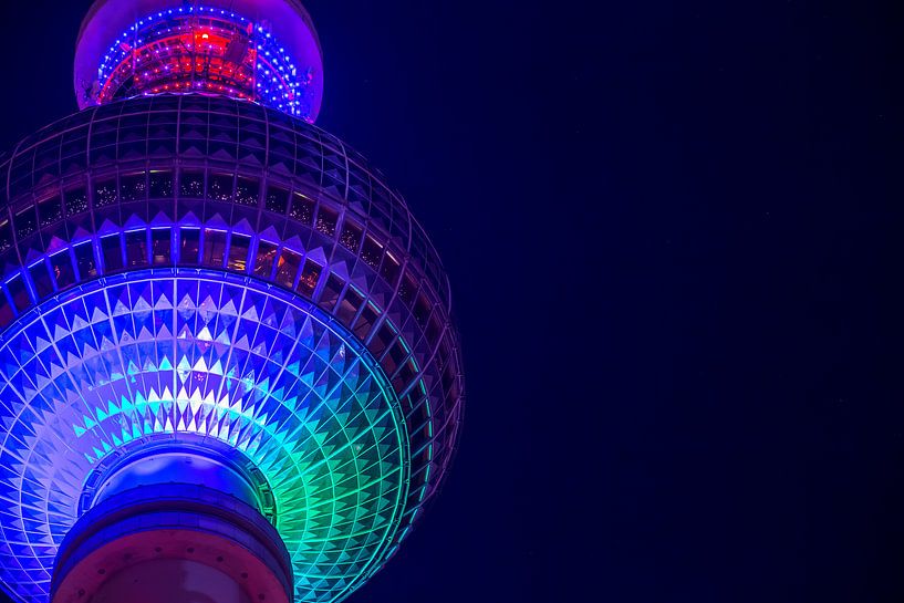 Berlin television tower in a special light by Frank Herrmann