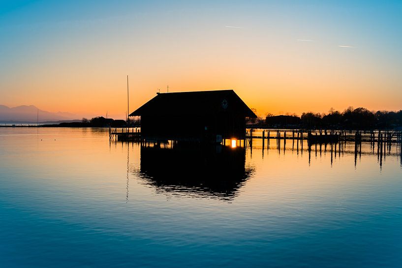 Wasserwachtschuppen am Chiemsee par Holger Debek