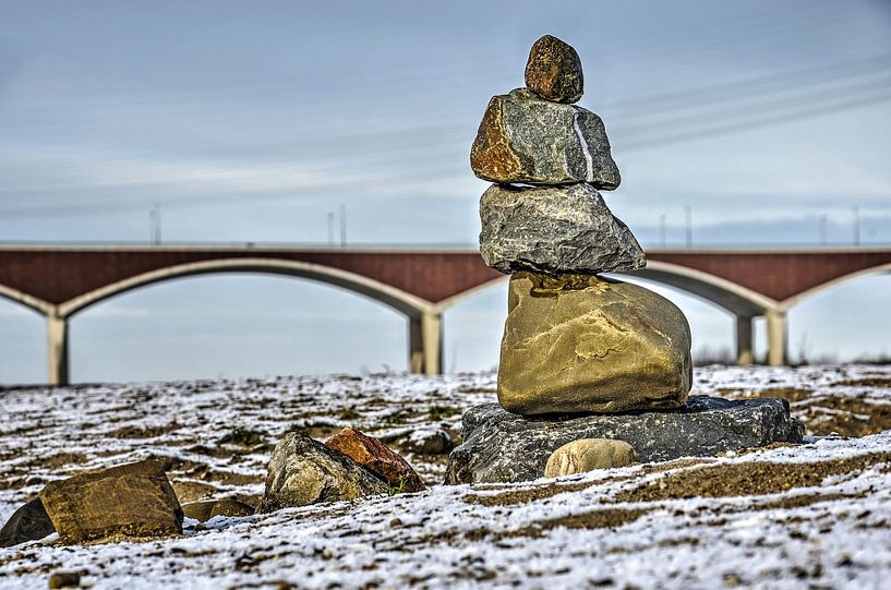 Cairn in the Floodplain by Frans Blok - photos, art and other wall decoration