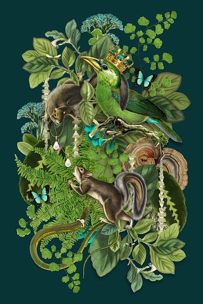 EmeraldForrestGreenCollage von Behindthegray