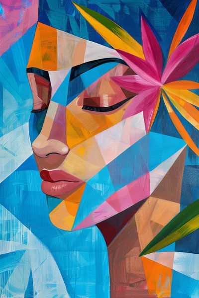 Femme Art cubiste par Poster Art Shop