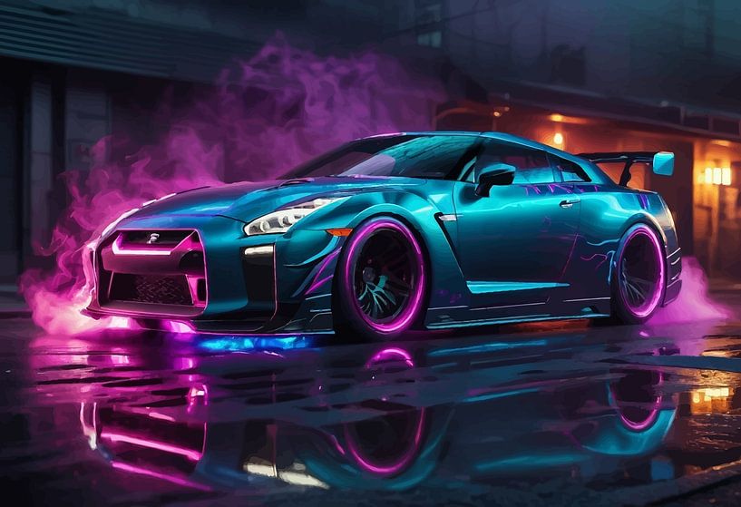 Nissan GT-R R35 - Neon Apex van MIROKKU
