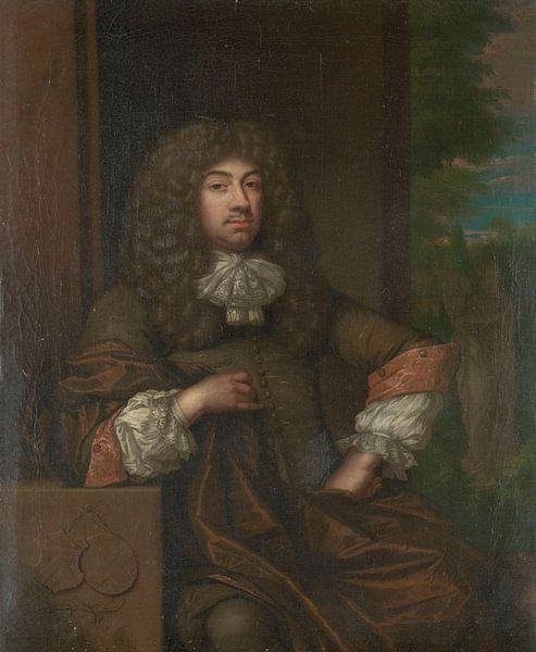 Porträt von Jan Boudaen Courten, Caspar Netscher von Meisterhafte Meister