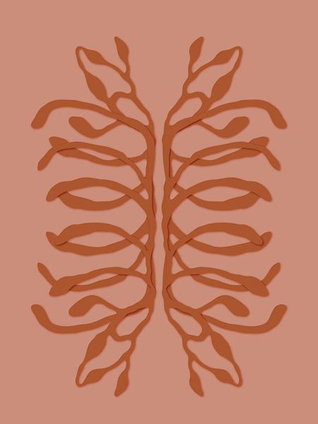 Rückgrat, rosa von Cora Verhagen