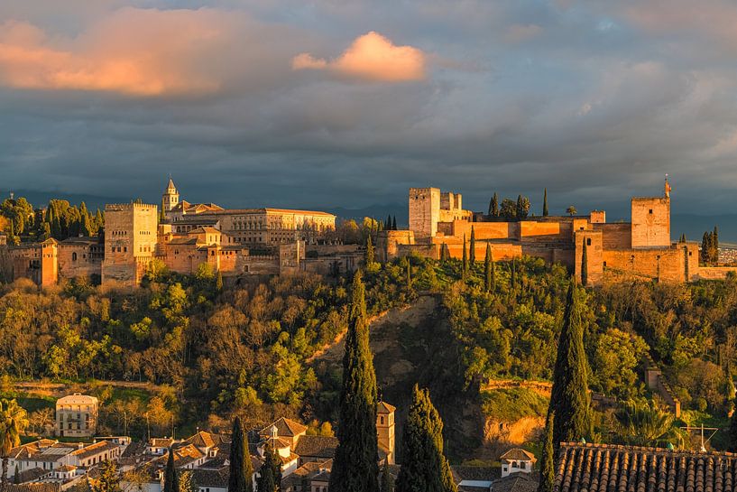Une soirée à l'Alhambra, Grenade, Espagne par Henk Meijer Photography