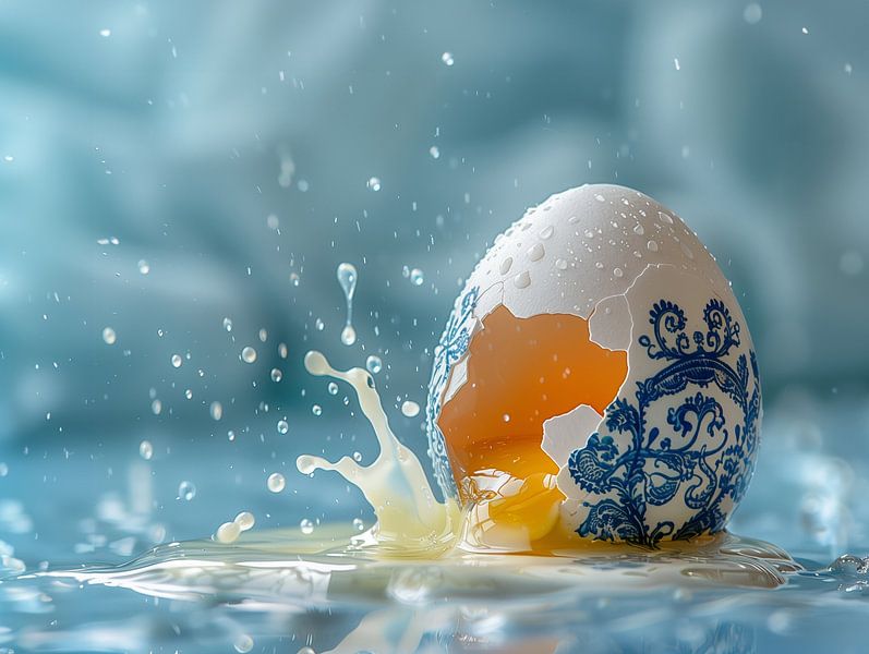 Delft Blue Egg by Studio Ypie