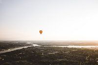 Hot air balloon above the Drechtsteden