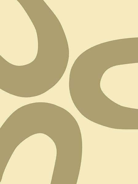 Regenboog Landschap Retro Abstract van Mad Dog Art