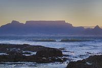 Kapstadt Tafelberg vom Bloubergstrand