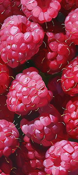 Painting Raspberries by Eye catching paintings