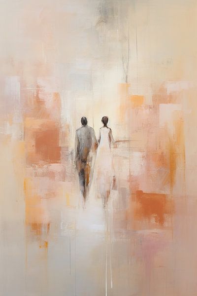 Abstract Couple | Togetherness by Abstract Painting