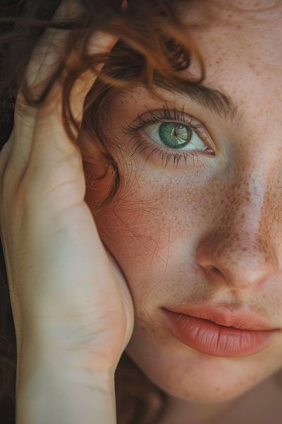 Intimes Portrait einer Frau von Poster Art Shop