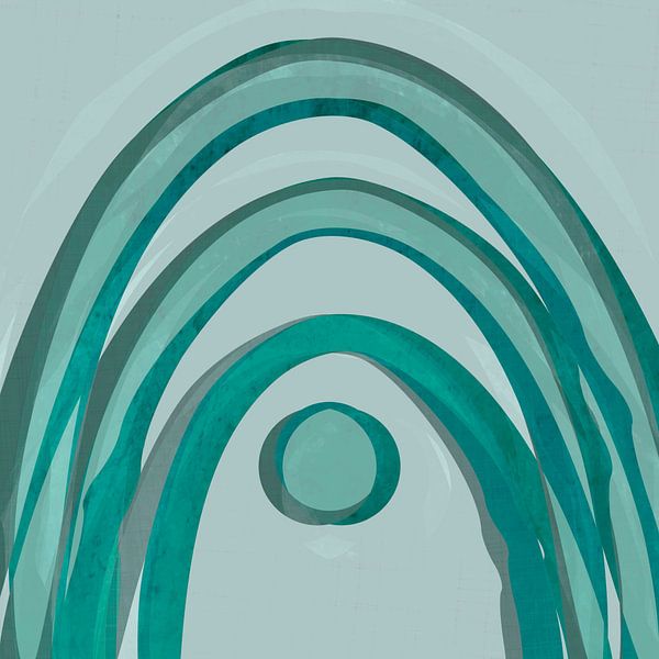 Rétro Arc-en-ciel Jour d'été par Mad Dog Art