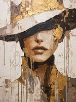 Modernes abstraktes Porträt