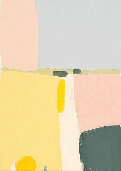 Formes abstraites au pastel - Minimalisme par Niklas Maximilian
