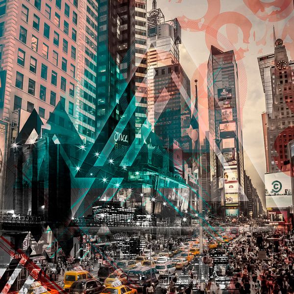 New York City | Mélange géométrique No. 4 par Melanie Viola