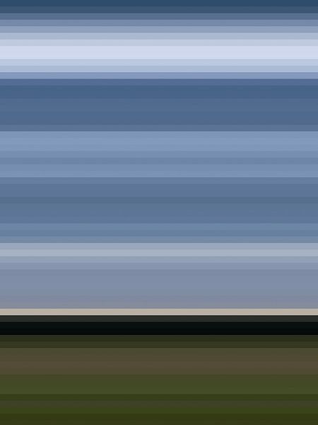 Linescapes, Landschaft (Weert) in Linien verwandelt von WvH