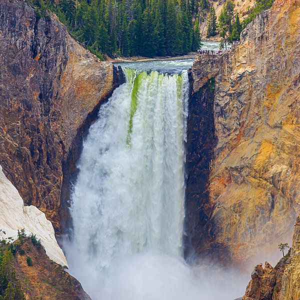 Wasserfall Lower Falls im Yellowstone N.P., Wyoming von Henk Meijer Photography