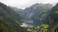 Blick auf den Geirangerfjord, Norwegen