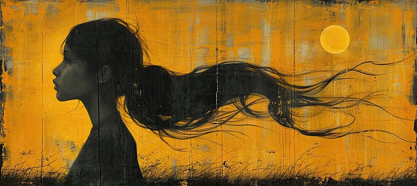 Golden Solitude van Kunst Kriebels