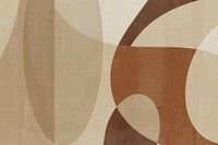 Art abstrait moderne en terre cuite, beige et marron