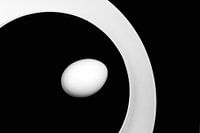 Frühstück: Ei auf dem Teller