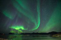 Northern lights over Sommarøy , Norway