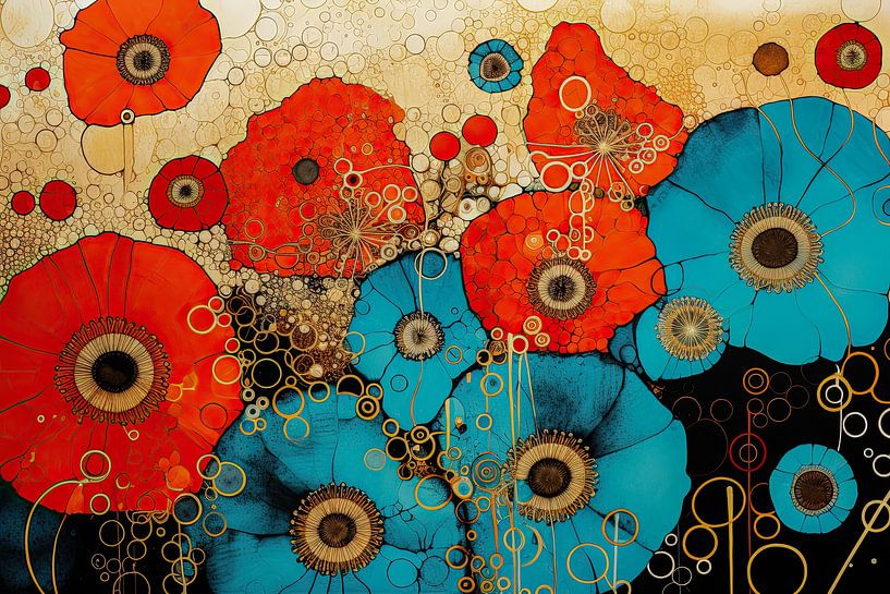 Fleurs abstraites par Imagine